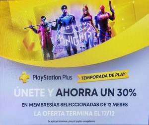 PlayStation: Temporada de Play -Ahorra un 30% en tu Suscripción Anual de PS Plus!