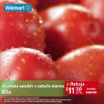 Walmart: Martes de Frescura 7 Febrero: Naranja $8.90 kg • Jitomate ó Cebolla $11.50 kg • Uva Red Globo $39.90 kg