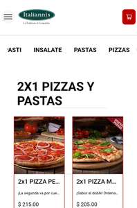 Pizzas 2x1 Italianni's