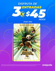 Cinépolis: Kung fu panda 3x$45