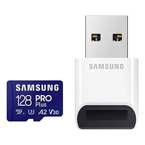 Amazon: SAMSUNG 128 GB New Pro Plus MicroSD con Lector