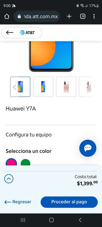 AT&T HUAWEI Y7A
