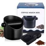 Amazon: Contenedor (caja de golpeo) para café usado y tapete antideslizante para utilizar el kit de tampeo