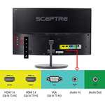 Amazon: Sceptre Monitor LED 24" Curvado 75Hz con bocinas, Full HD.
