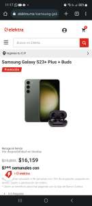 Elektra: Celular Samsung Galaxy S23+ Plus + Buds