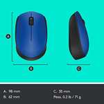 Amazon: Logitech M170 Mouse Inalámbrico, con tecnología 2,4 GHZ, batería de hasta 12 Meses con modo ahorro, Receptor USB