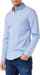 Amazon: Tommy Hilfiger Original Stretch, Camisa Hombre, Azul (Lavender Lustre 556)