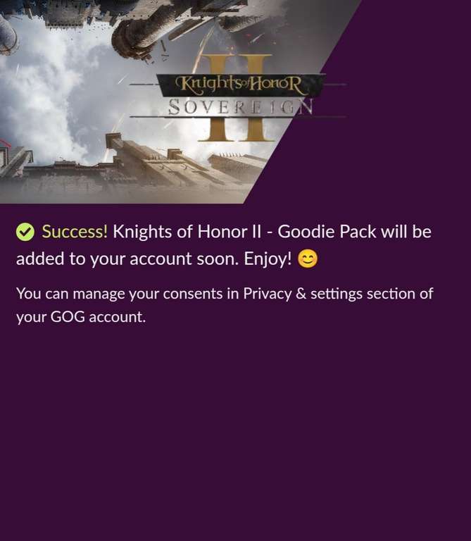 Knights of Honor II - Goodie PACK GRATIS GOG G