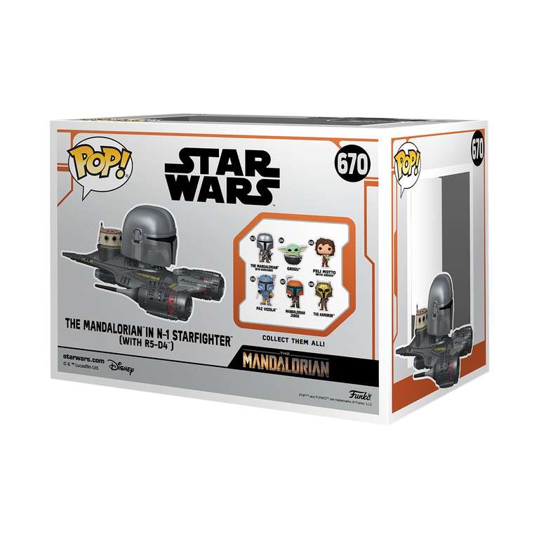 Amazon: Funko Pop! Super Deluxe: The Mandalorian (N-1 Starfighter with R5-D4)