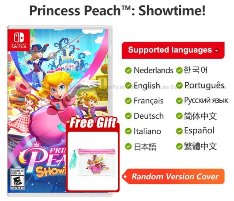 Aliexpress: Nintendo switch Peach princess Showtime
