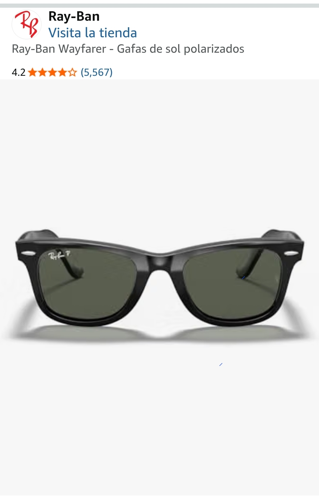 Amazon: Lentes Rayban Wayfarer Polarizadas
