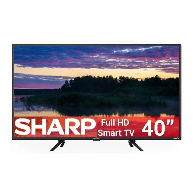 Walmart:TV SHARP 40 Pulgadas Roku FHD 2T-C40EF4UR