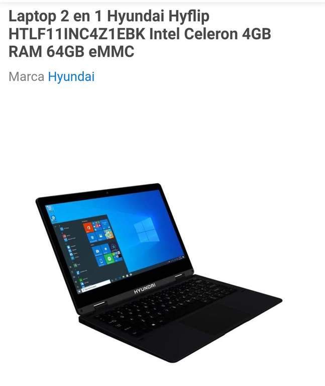 Walmart : Laptop 2 en 1 Hyundai - promodescuentos.com