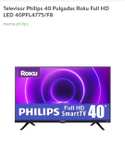 Bodega Aurrera: Smart TV Philips 40" Full HD con Roku TV. 23 de Marzo