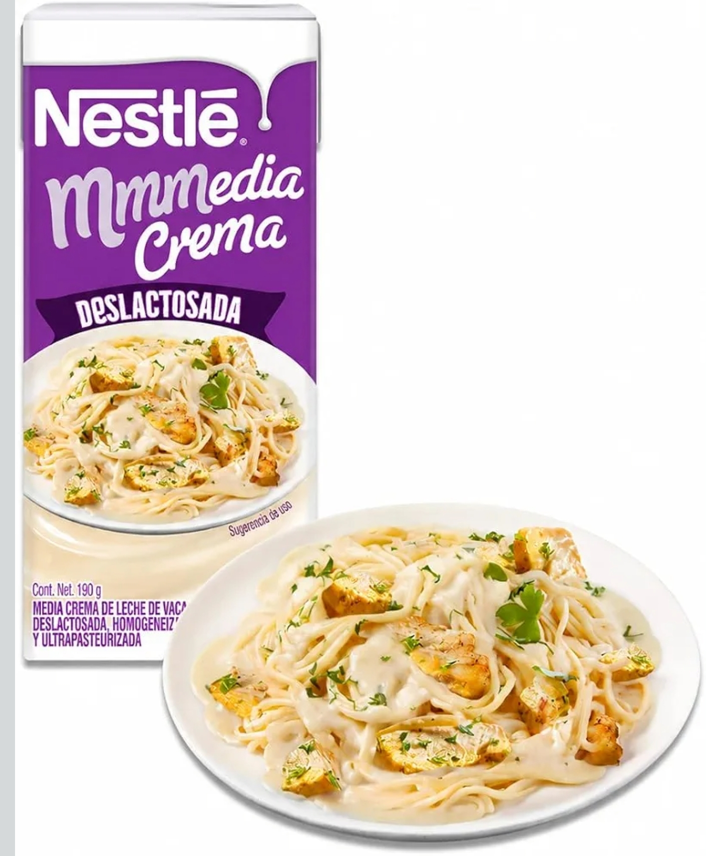 Amazon: Nestle Media Crema Deslactosada, 190 g