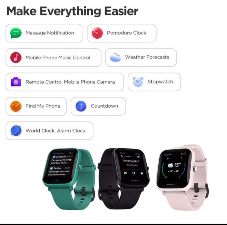 AliExpress: Smartwatch Amazfit Bip U Pro