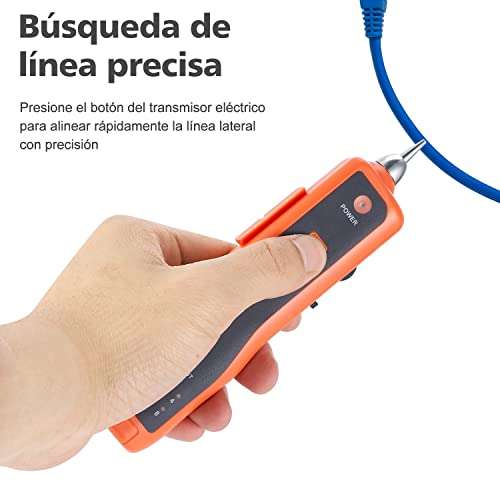 Amazon: Buscador de Cable, Probador de Cables de Red Rj11 Rj45, Probador de Cable de Mano Puede Ubicar Rápidamente, Encontrar el Cable