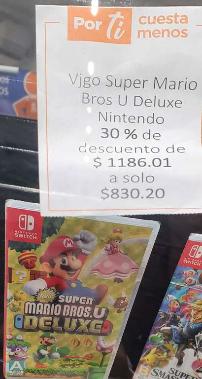 Chedraui: Mario bros U deluxe nintendo switch