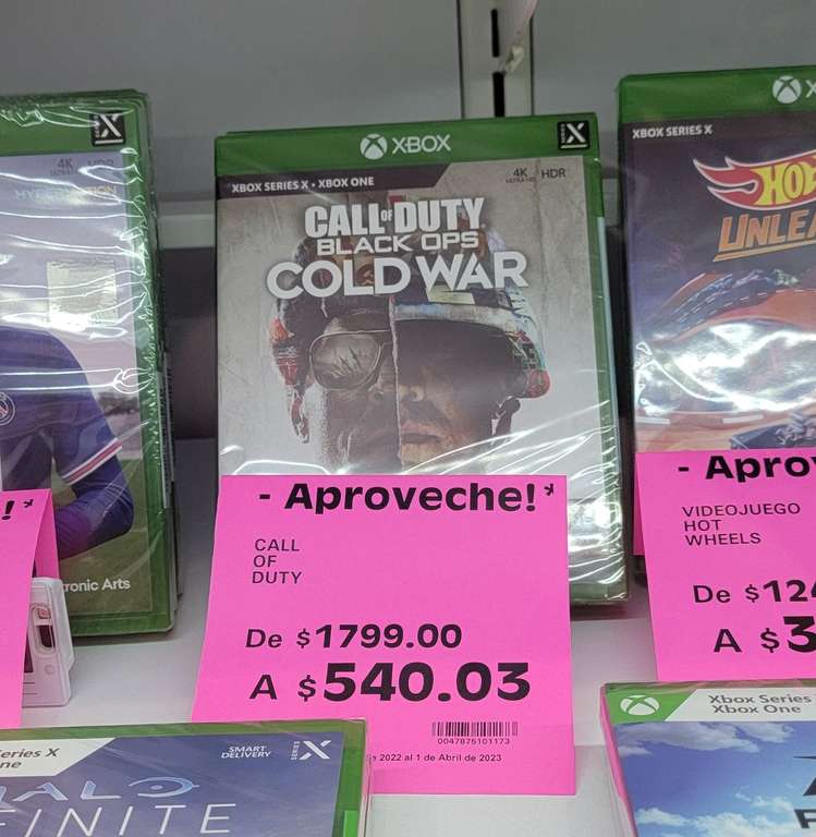 Call Of Duty Cold War Xbox Series X físico La Comer Querétaro