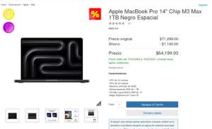 Costco: Apple MacBook Pro 14" Chip M3 Max 1TB Negro Espacial