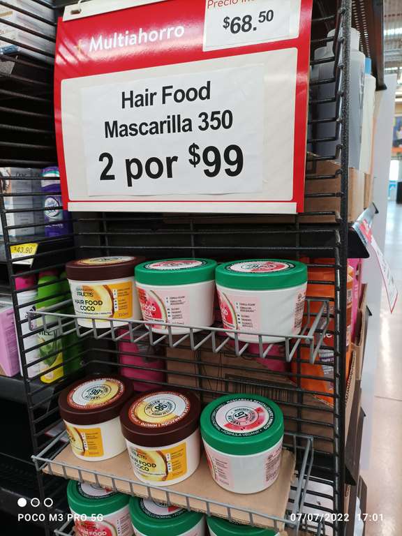 Hair food Garnier 350 2x$99 en Walmart