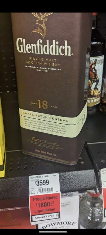 Whisky Glenfiddich 18 Años en Walmart