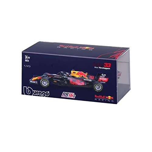 Amazon: 2 Bburago RedBull Racing RB16B Verstappen 33 Formula1 2021 Collection Car 1:43 Scale