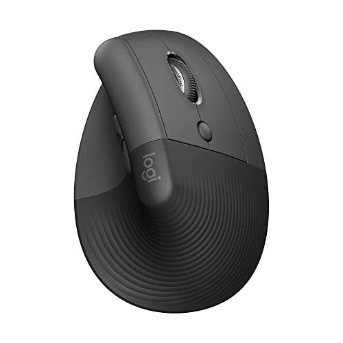 Amazon: Logitech Lift Mouse Ergonómico Vertical, Inalámbrico, Bluetooth o Receptor Logi Bolt USB