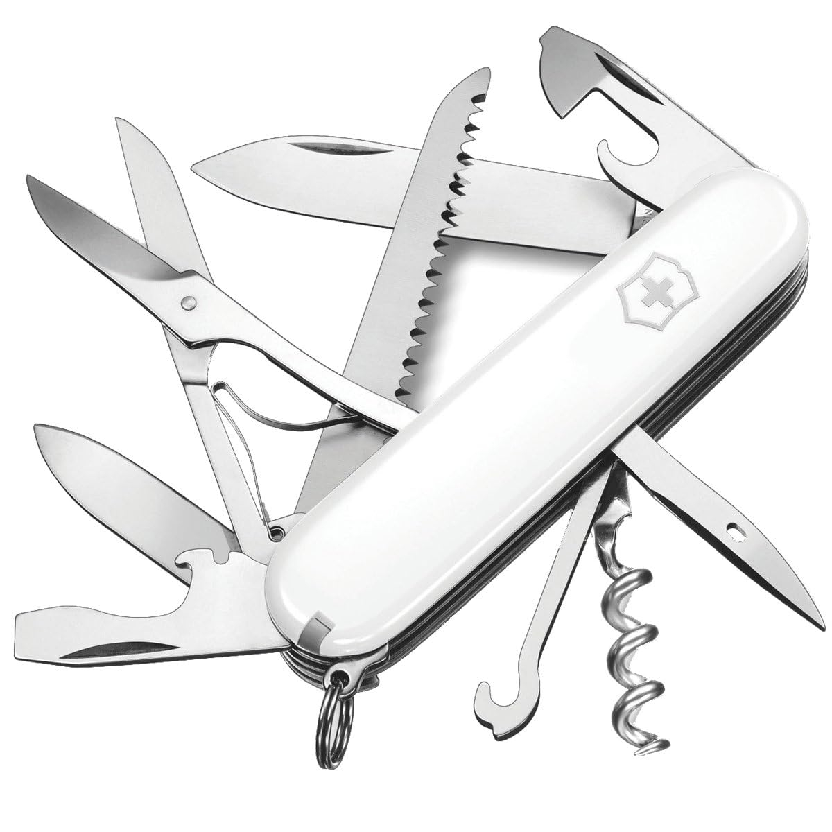 Amazon: Navaja Victorinox Huntsman, Color Blanco, 91 mm, 15 Usos