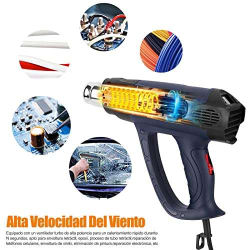AMAZON: Kit De Pistola De Calor De 2000 W con Pantalla Digital