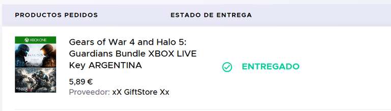 Eneba: Gears of War 4 and Halo 5: Guardians Bundle XBOX LIVE Key ARGENTINA