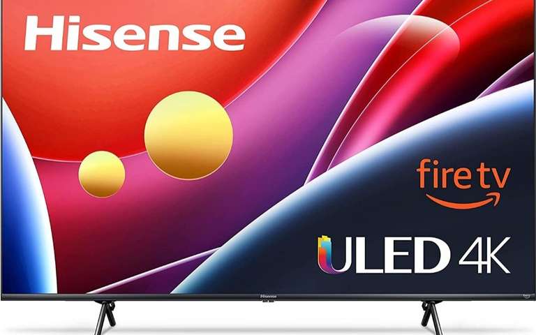 Amazon: Hisense 58 Pulgadas ULED U6 Series Quantum Dot LED 4K UHD Smart Fire TV (58U6HF, Modelo 2022)