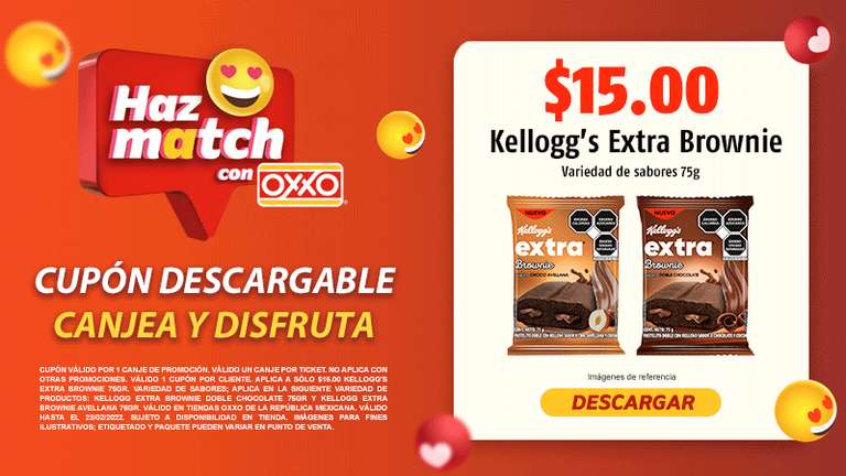Oxxo: Cupón para Kellogg's Extra Brownie 75gr por $15