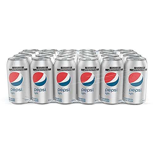 Amazon: Pepsi Light Refresco de Sabor Cola Light con 24 Latas de Aluminio