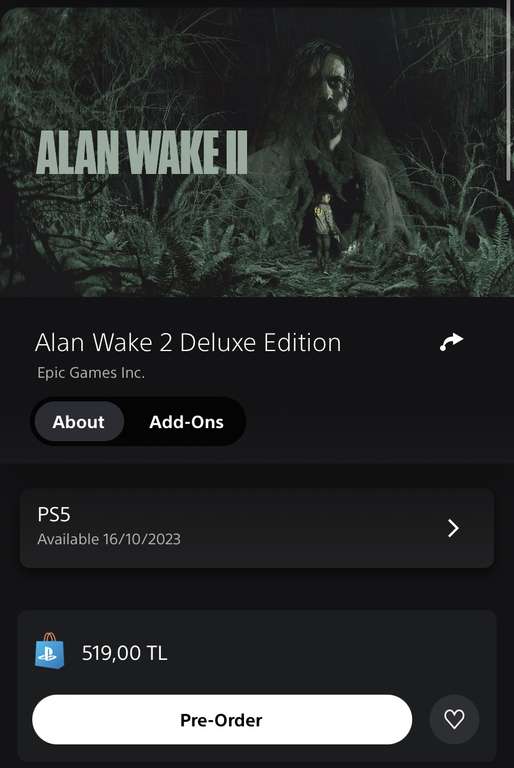 Assassin’s Creed Mirage y Alan Wake 2 (PS Store Turquia) - PlayStation