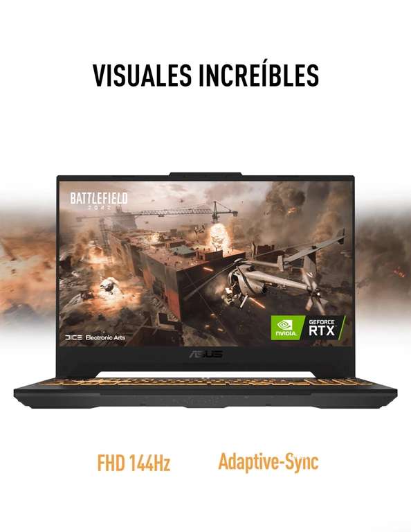Liverpool: Laptop Asus TUF Gaming F15 (2022) FX507ZC, GeForce RTX 3050, Intel Core i5-12500H, PROMO BBVA BANCOMER