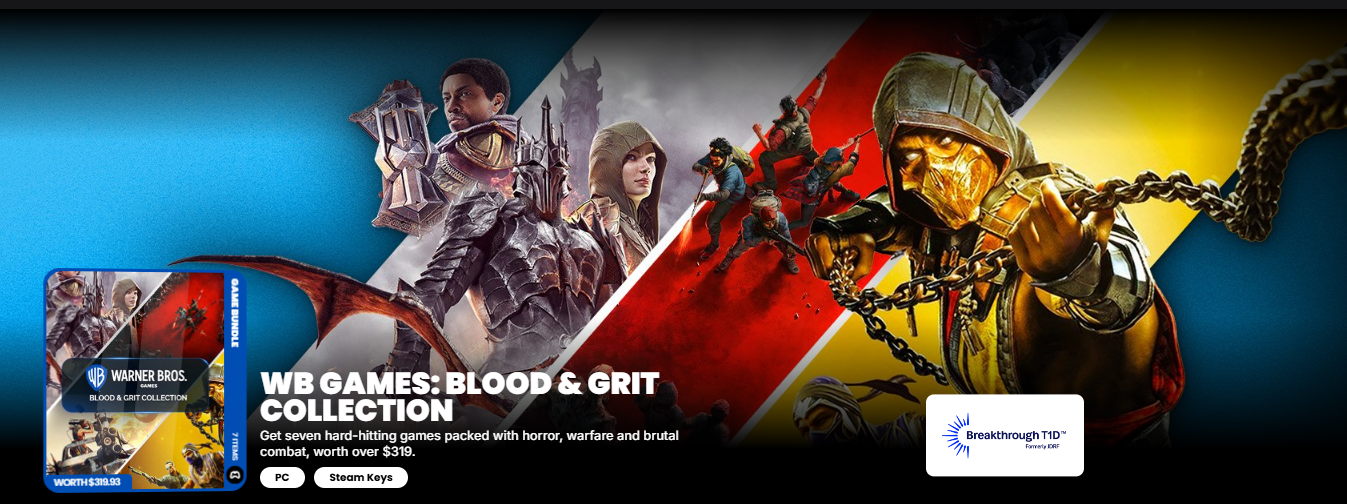 Green Man Gaming - Bundle WB GAMES (Mortal Kombat X, 11, Back 4 Blood, Mad max, varios Middle Earth. todos en su version deluxe)| VPN Brasil