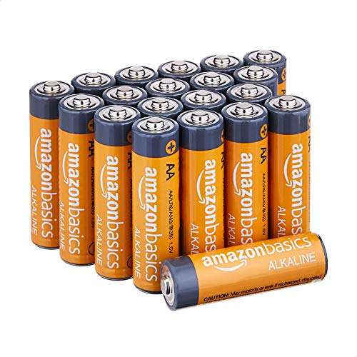Amazon - 20 baterías AA alcalinas de 1.5v
