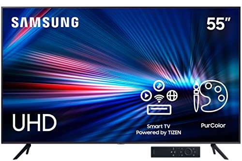 Amazon: Pantalla Samsung 55" Crystal UHD 4K UN55AU7000FXZX (2021)