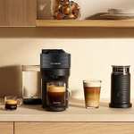 Amazon - Nespresso Cafetera Vertuo Pop, Color Black, Combo con Espumador de leche + Café de Regalo