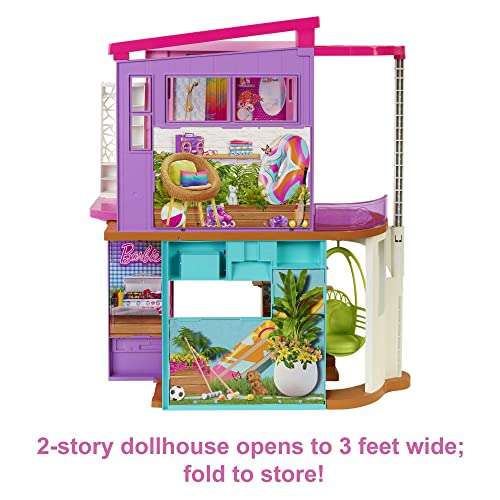 Amazon: Barbie Casa Malibu Casa de Muñecas para niñas a Partir de 3 años