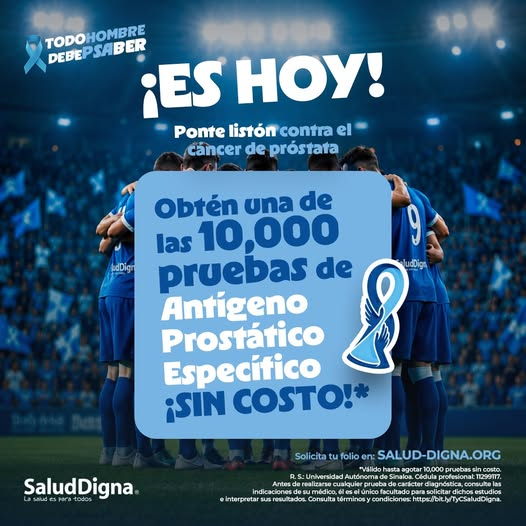 Salud Digna: 10,000 Pruebas GRATIS de Antígeno Prostático