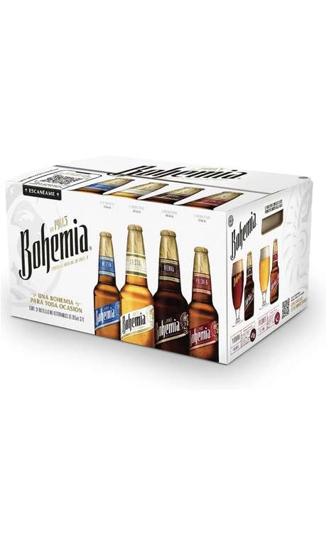 Amazon: Cerveza Bohemia Cristal 24 Botellas De 355ml | (Chelita barata)