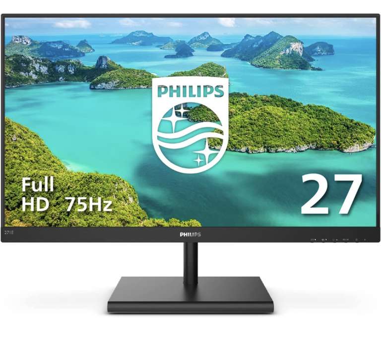 Amazon: Monitor sin Marco de 27 Pulgadas, Full HD IPS 1080P, 124% sRGB