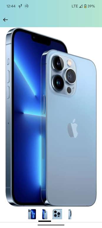 iPhone 13 Pro Max 256GB - Azul Alpino - Libre
