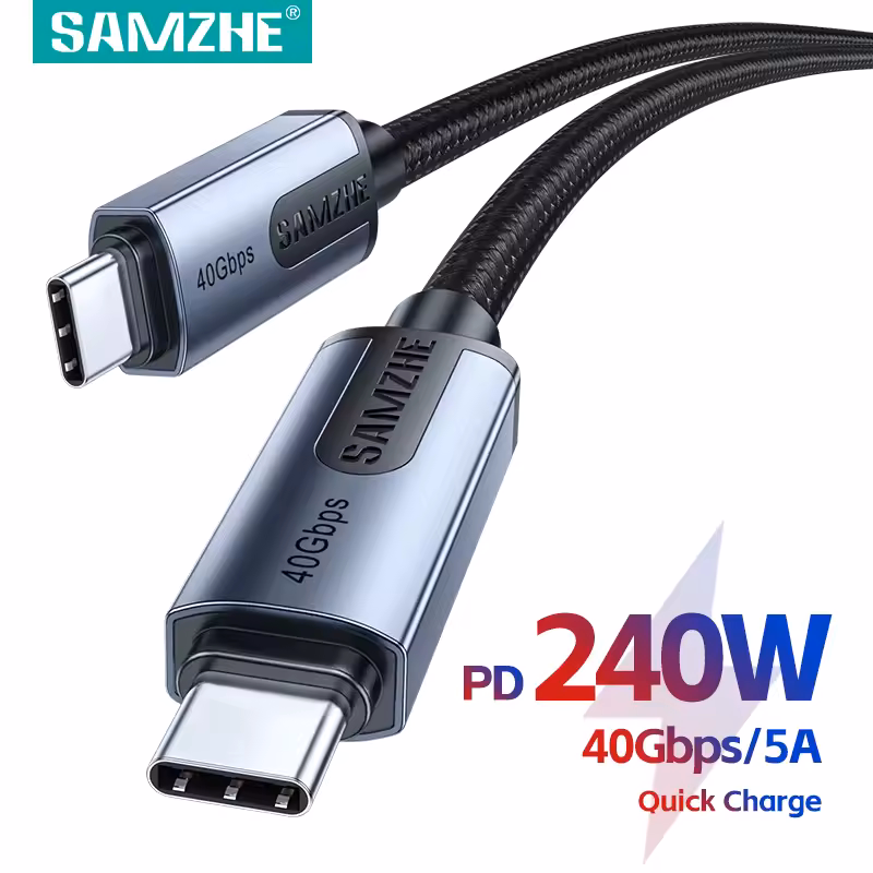 AliExpress: Cable usbc SAMZHE 40 Gbps (sección monedas)