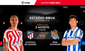 Ticketmaster: Boletos para Atletico de Madrid v. Real Sociedad - Estadio BBVA en Monterrey