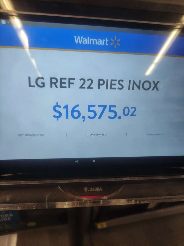 Walmart: Refrigerador LG 22 pies inox