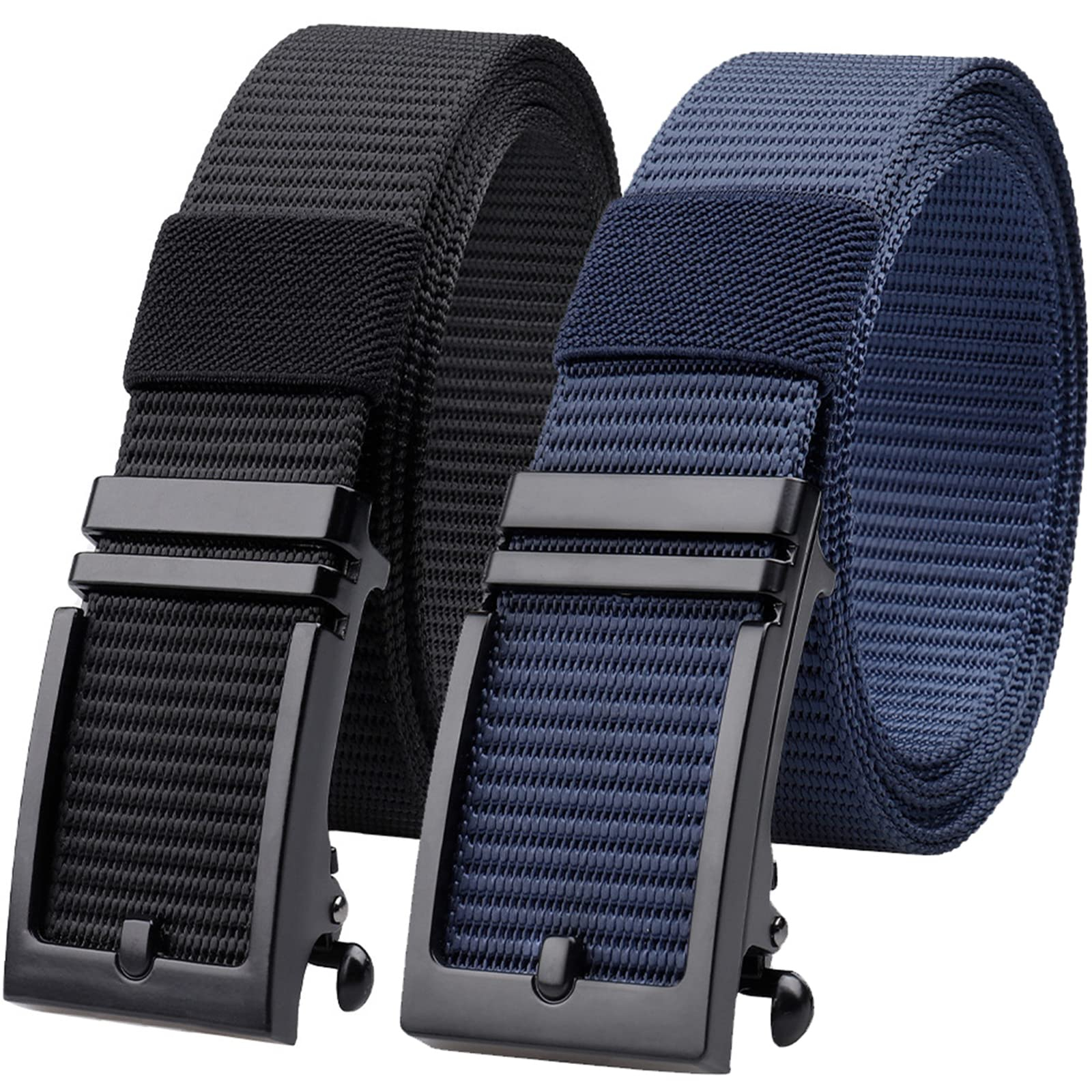Amazon: Cinturones para hombre , cinturón de nailon, 2PCS duradero, hebilla automática ajustable. - Oferta Prime