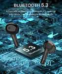 Amazon: FreshFun 2022 Nuevos Audífonos Inalámbricos Bluetooth 5.3, Auriculares Inalámbricos Impermeable IPX5 Control Táctil, Negro
